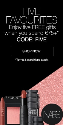 Enjoy five FREE gifts when you spend €75+* CODE: FIVE